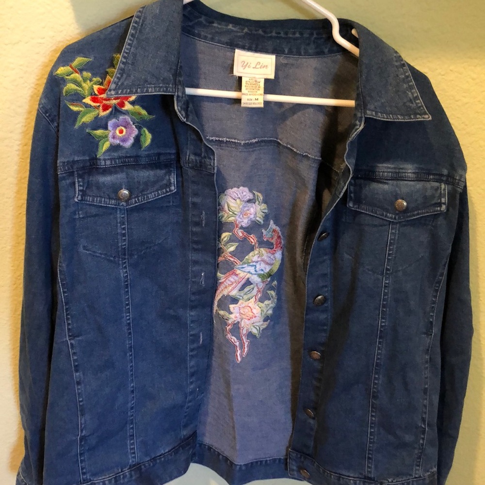 Vintage Denim Embroidered Jacket